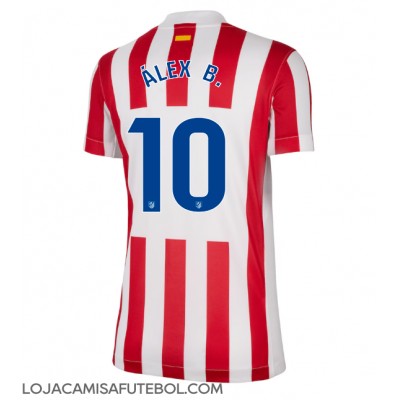 Camisa de Futebol Atletico Madrid Alex Baena #10 Equipamento Principal Mulheres 2025-26 Manga Curta Camisa de Futebol Atletico Madrid Alex Baena #10 Equipamento Principal Mulheres 2025-26 Manga Curta